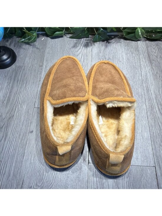 L.L.Bean Wicked Good Sheepskin Slippers Men’s 10 Slip-On Brown/Tan Real Fur main image 8